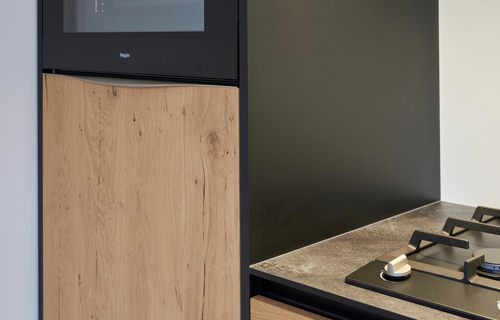 Houten rechte keuken