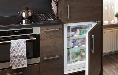 Houten Keuken Noord Beveland, vrieskast