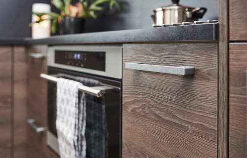 Houten Keuken Noord Beveland, brede handgreep