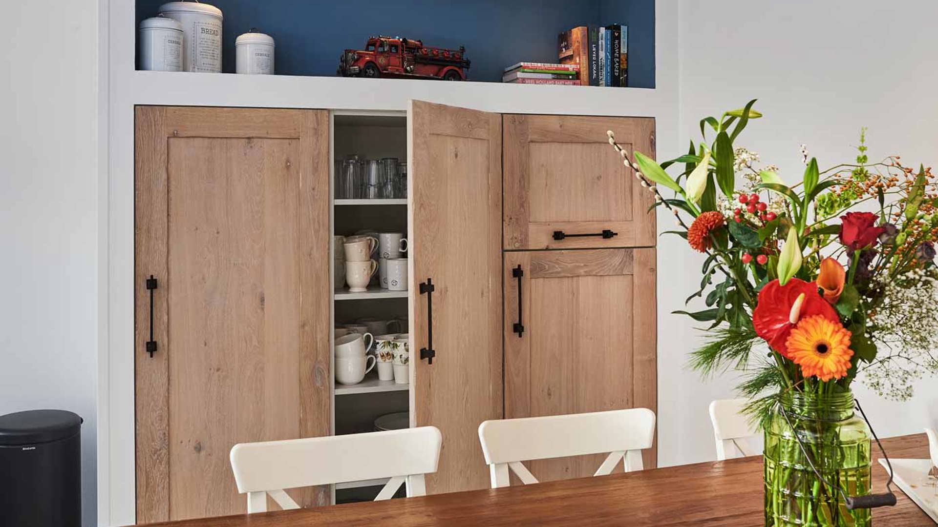 Handgemaakte boerderij keuken van hout