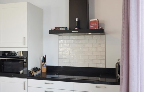Keuken met eiland, afzuiger