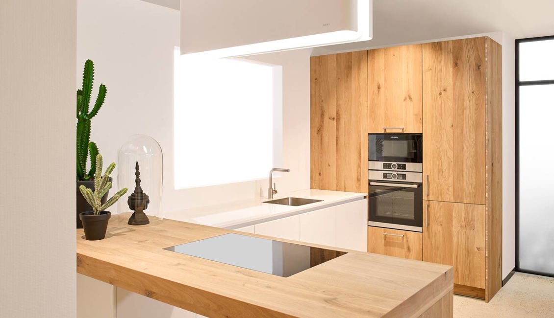 Massief eiken houten keuken 2