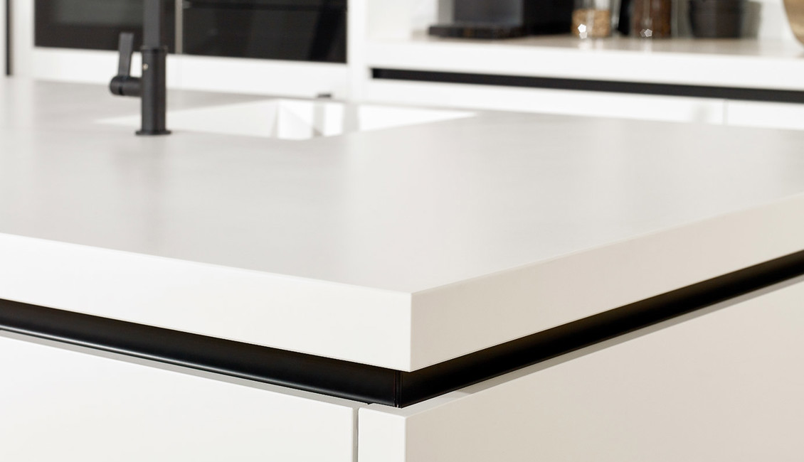 Moderne eilandkeuken greeploos