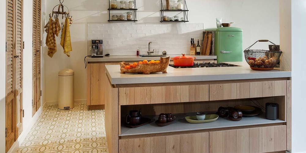1 Houten moderne keuken Rotterdam