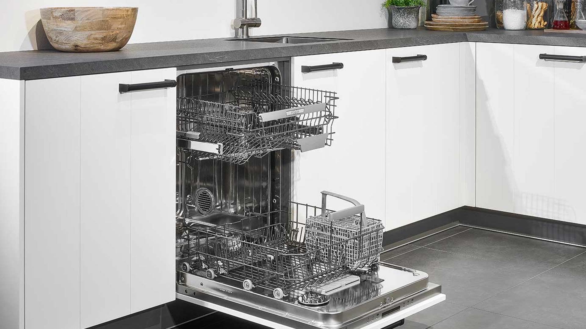 Landelijk moderne keuken, vaatwasser