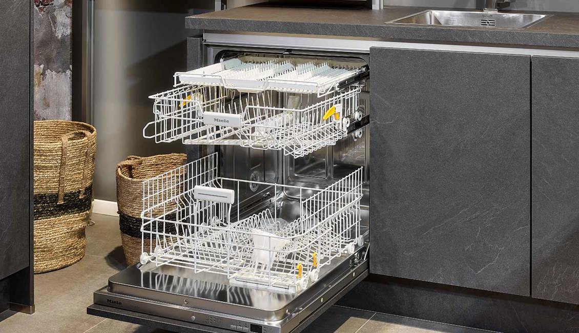 Compacte luxe keuken, vaatwasser