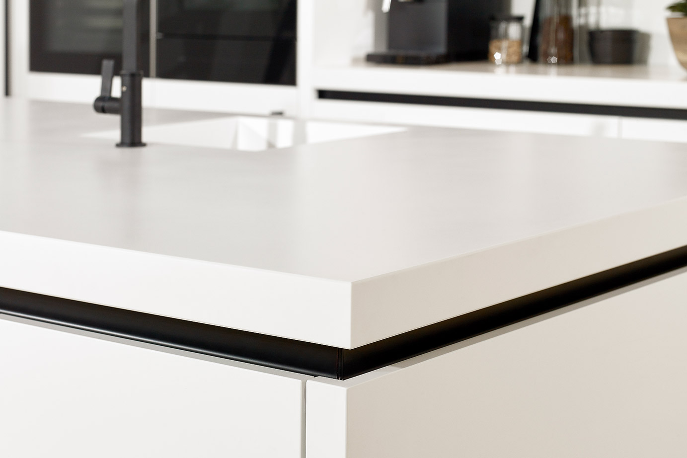Greeploze keuken wit