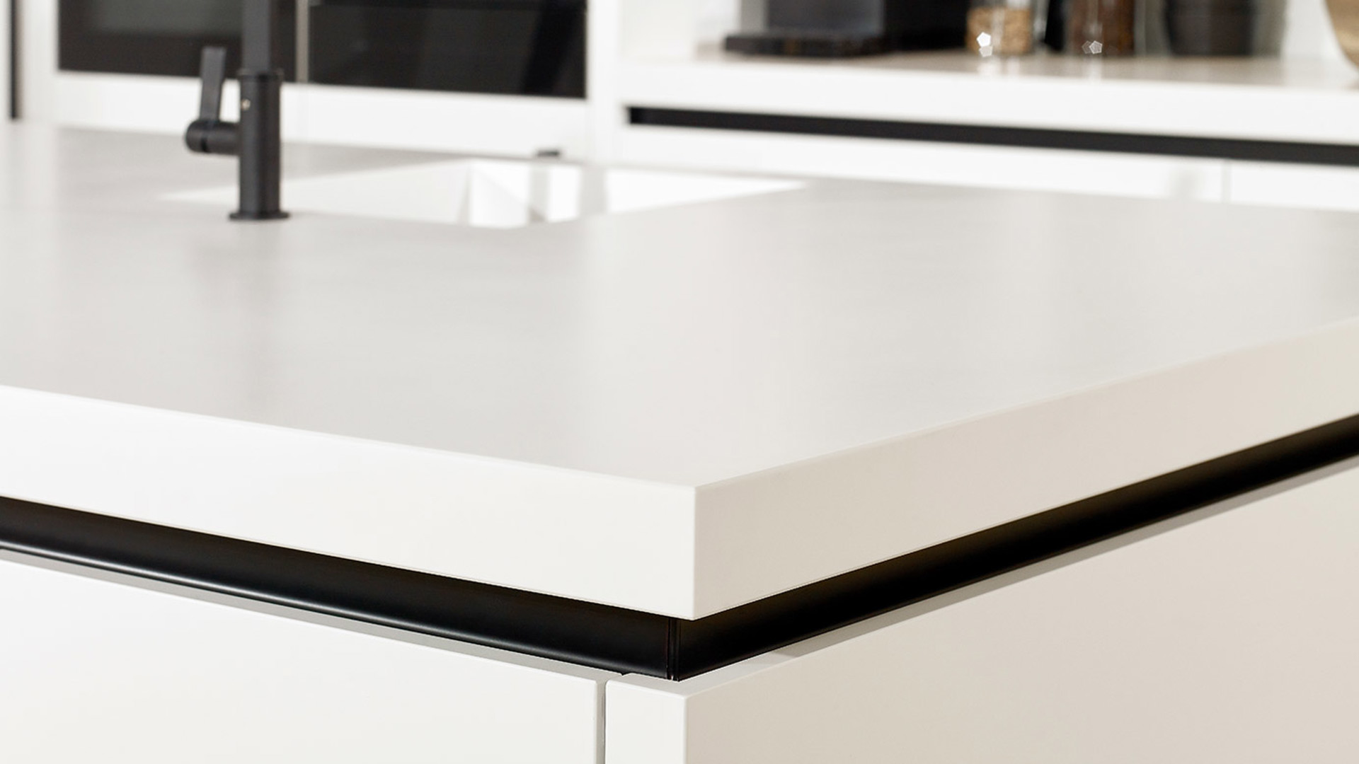Greeploze keuken wit