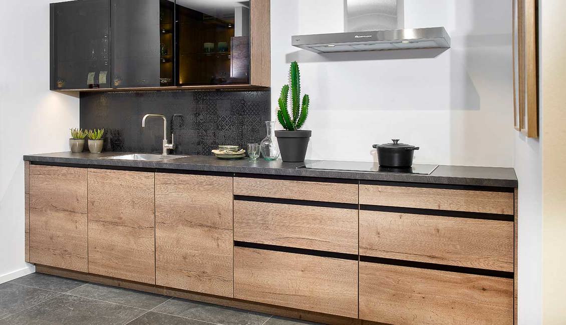  Moderne houten keuken