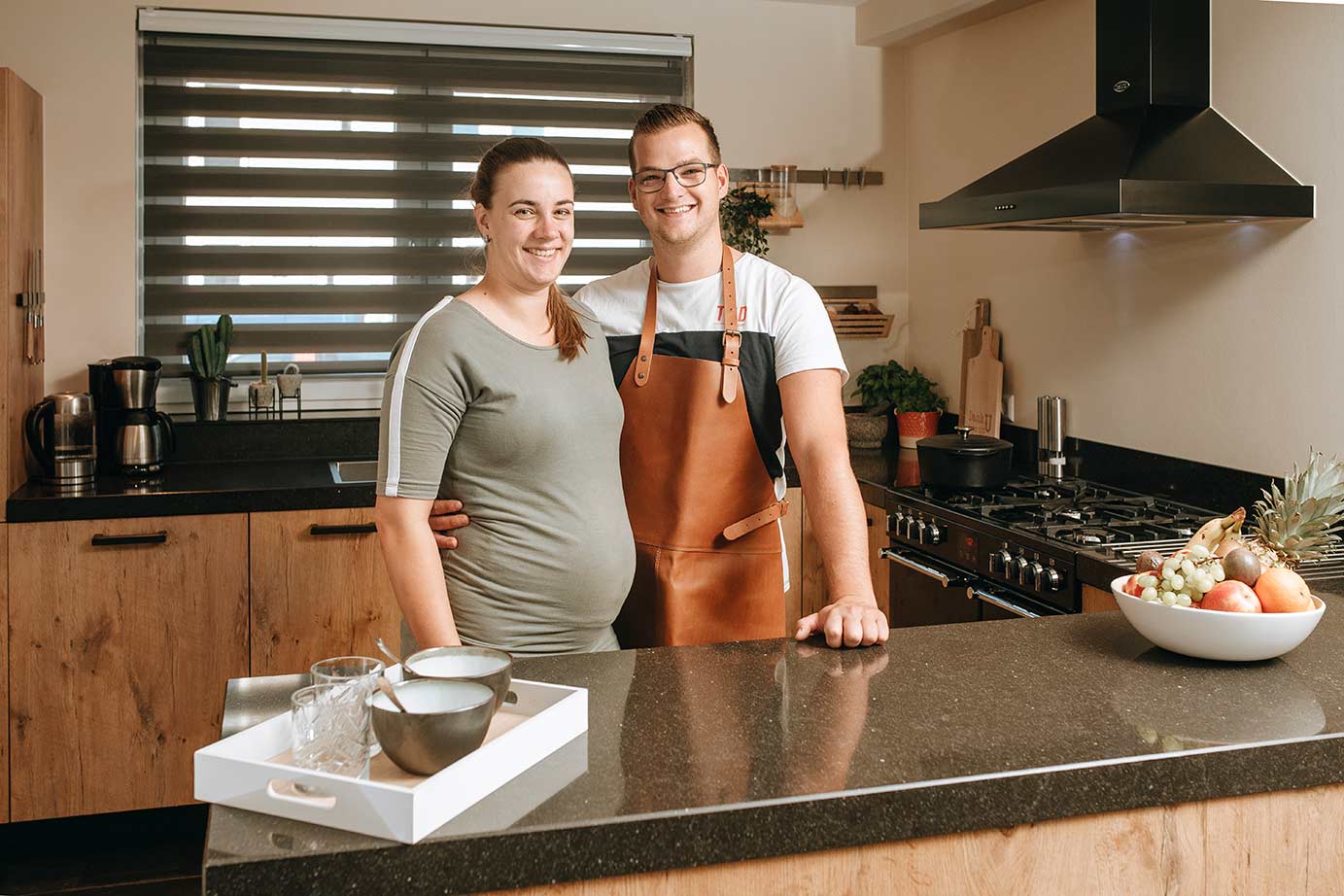 Houten u-keuken Urk