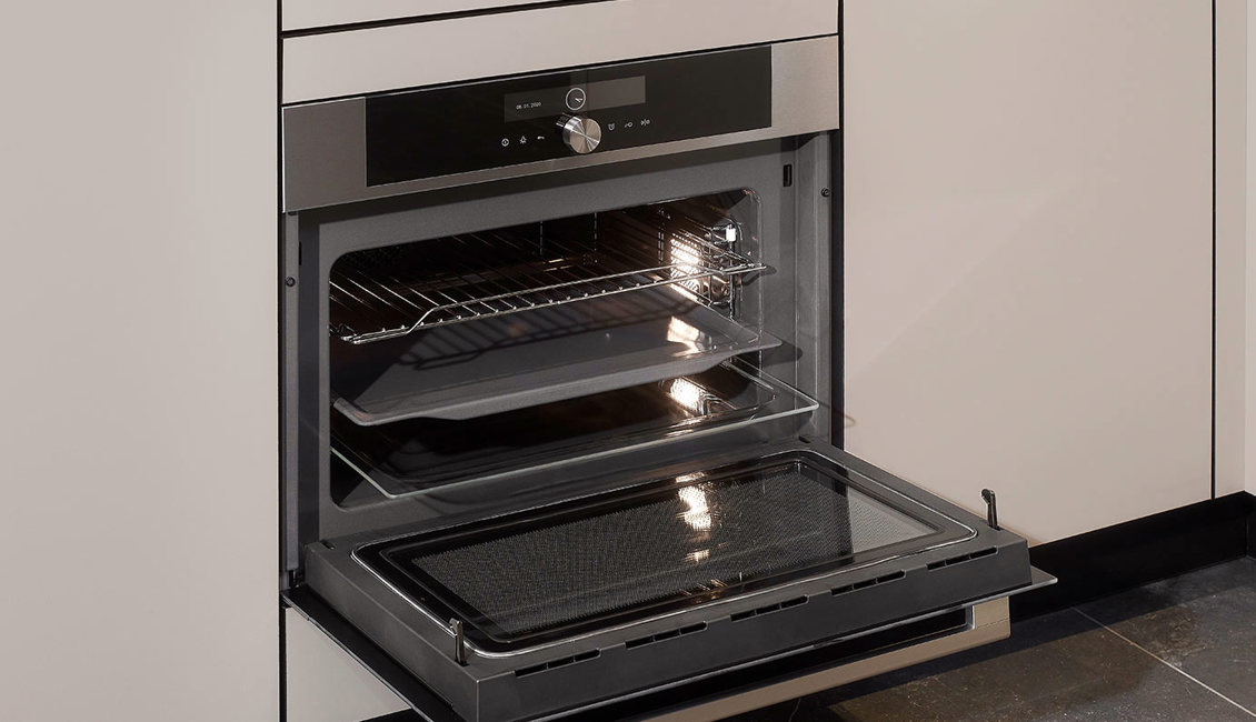 Duurzame hoekkeuken, energiezuinige oven