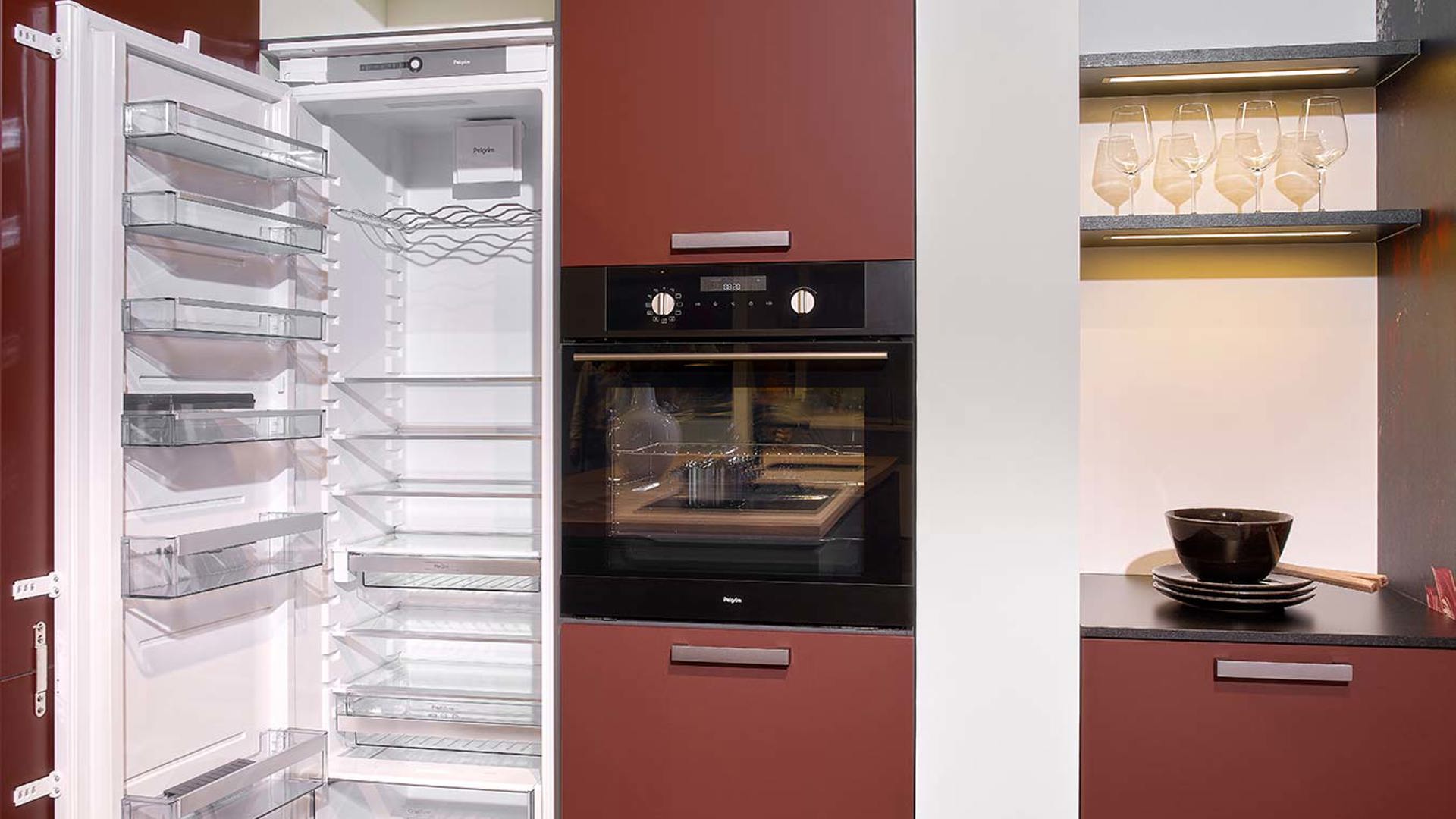 Moderne keuken met Pelgrim oven en Pelgrim koelkast