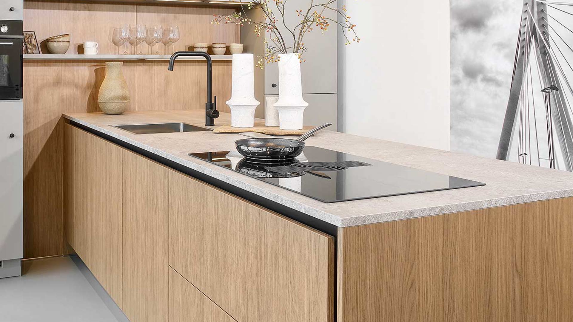 Moderne-houten-keuken