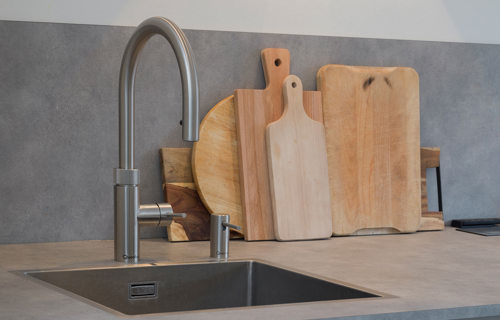 Quooker kraan met zeeppompje