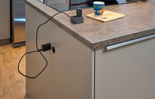 Contactdoos in Siematic keuken Amstelveen
