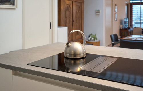 SieMatic keuken Amsterdam, kookplaat met afzuiging