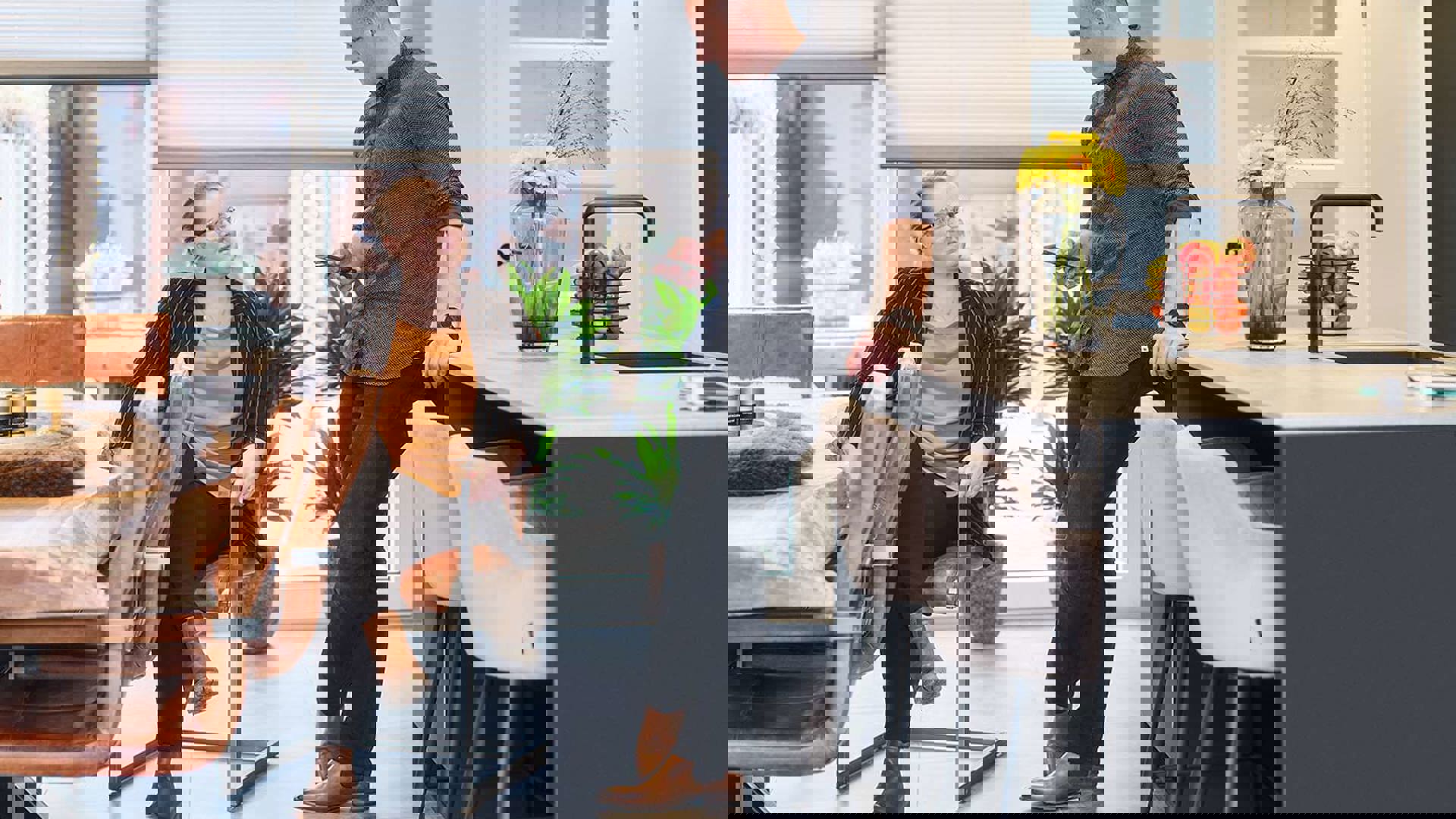 Zwarte keuken met eiland Urk