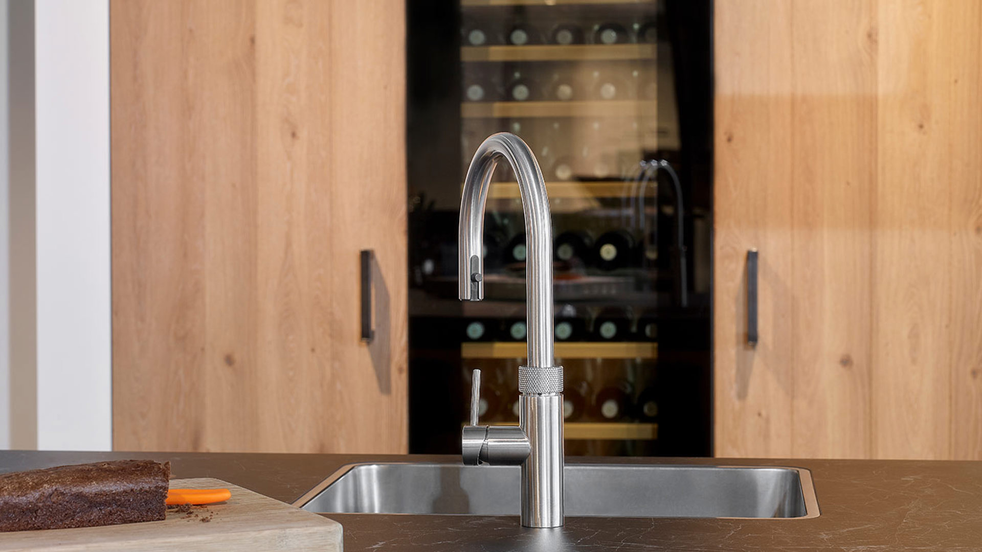 Luxe design keuken, Quooker en spoelbak