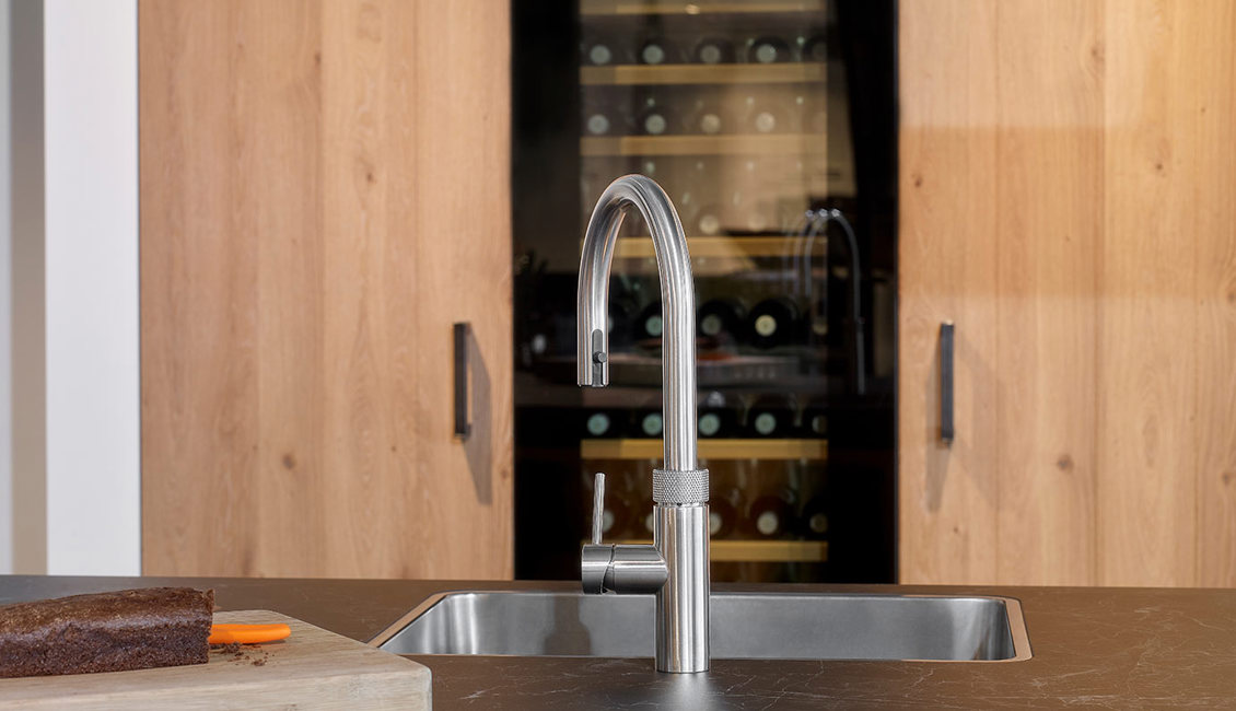 Luxe design keuken, Quooker en spoelbak