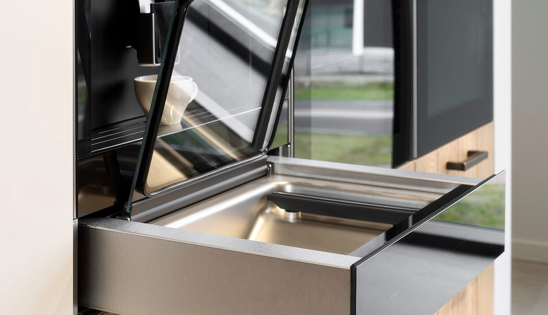Moderne luxe keuken, vacumeerlade