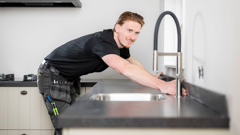 Montage keukenkraan Quooker