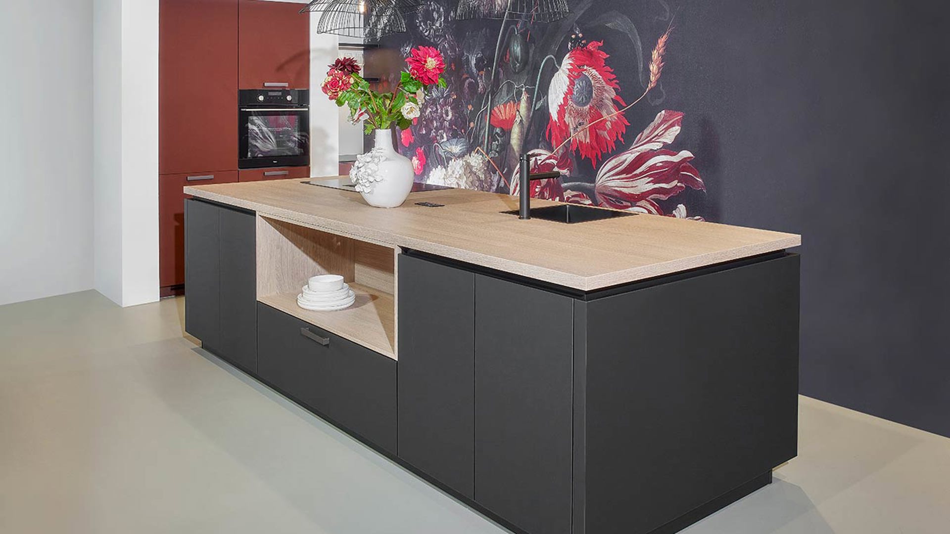 Twee kleuren keuken modern