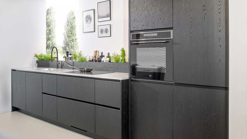 Goedkope keuken zwart