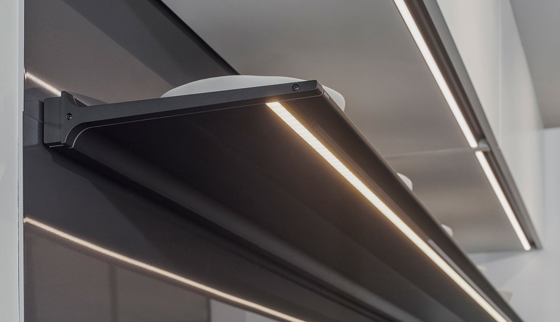 Keuken met led lichten
