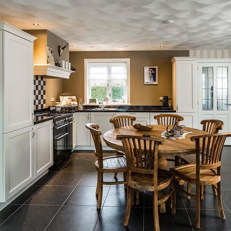 Eiken balk 80x250mm Landelijke keuken: Bekijk 50+ keuken voorbeelden