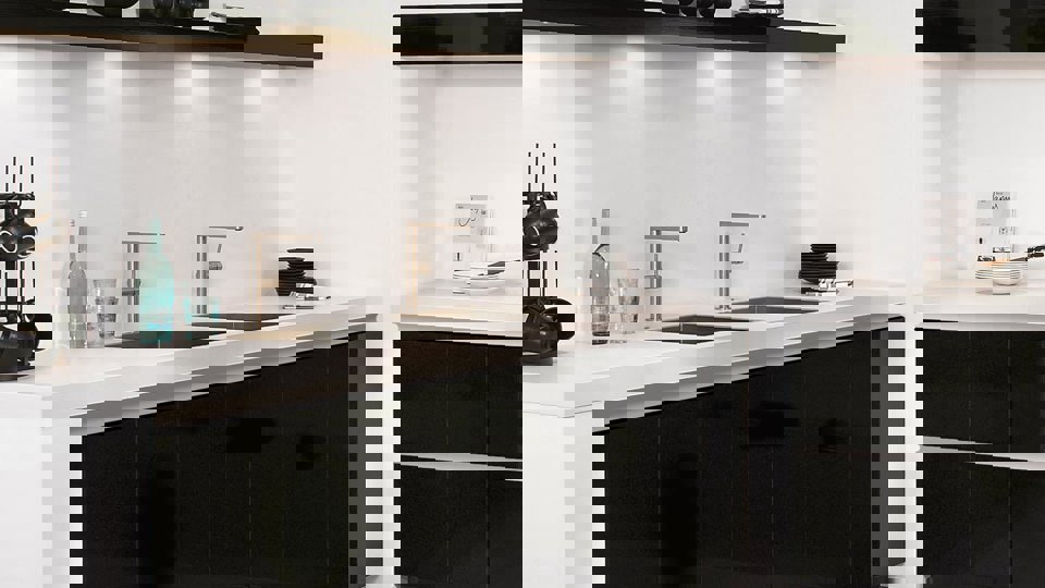 Greeploze keuken in strakke lijn