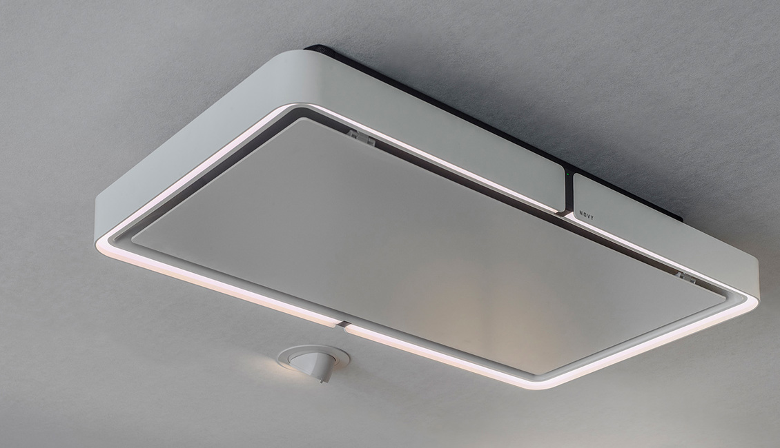 Novy inbouw afzuigunit met ledlichten