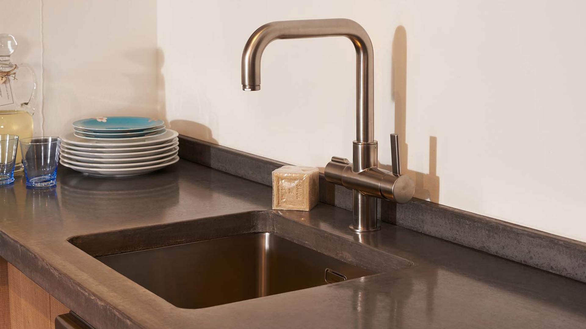 3 in 1 kokend waterkraan, kookt direct
