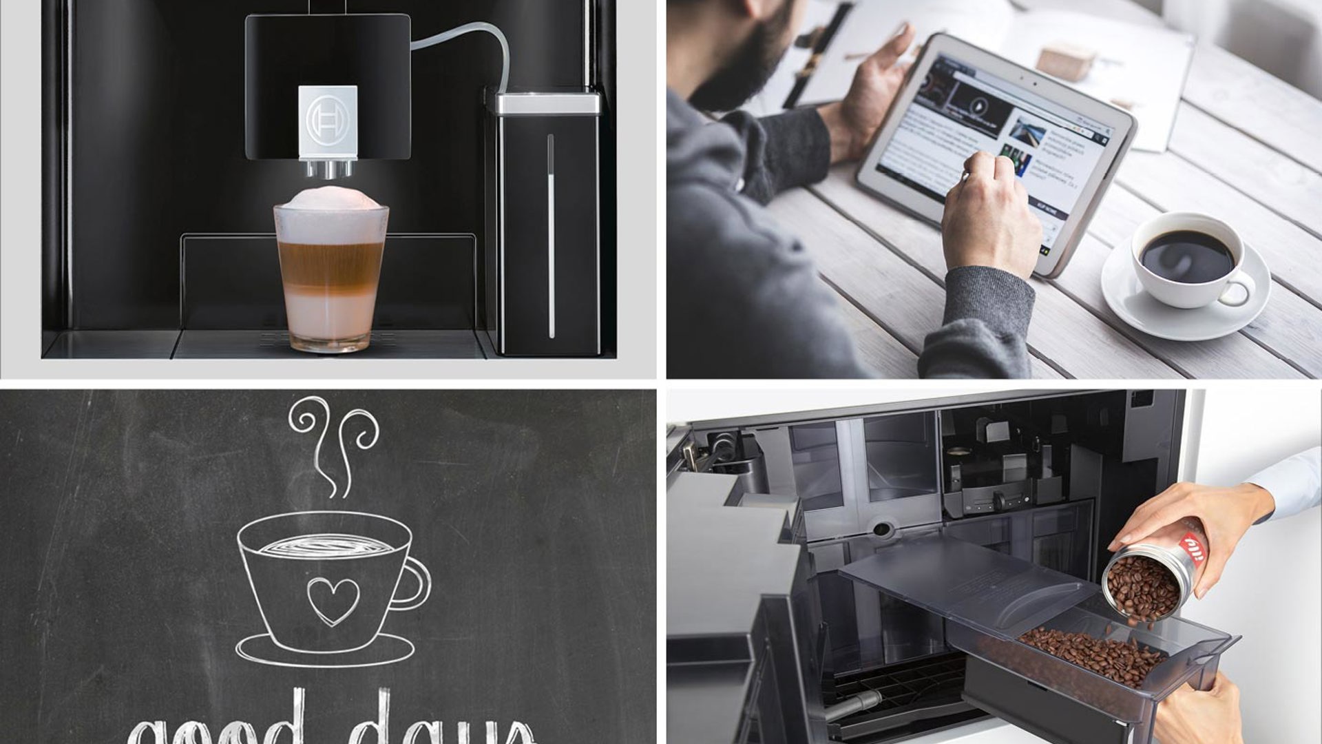 Koffiemachine, ontspannen beginnen
