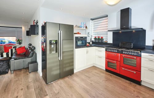 Keuken Breskens, sfeervolle keuken en woonkamer