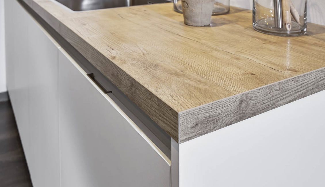 Industriële Parallel keuken met kunststof werkblad van 38 mm dikte