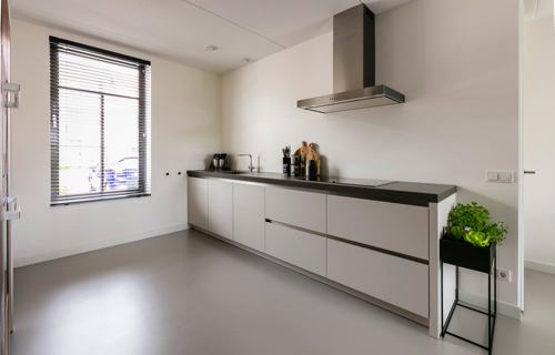 Moderne keuken Amsterdam, greeploos