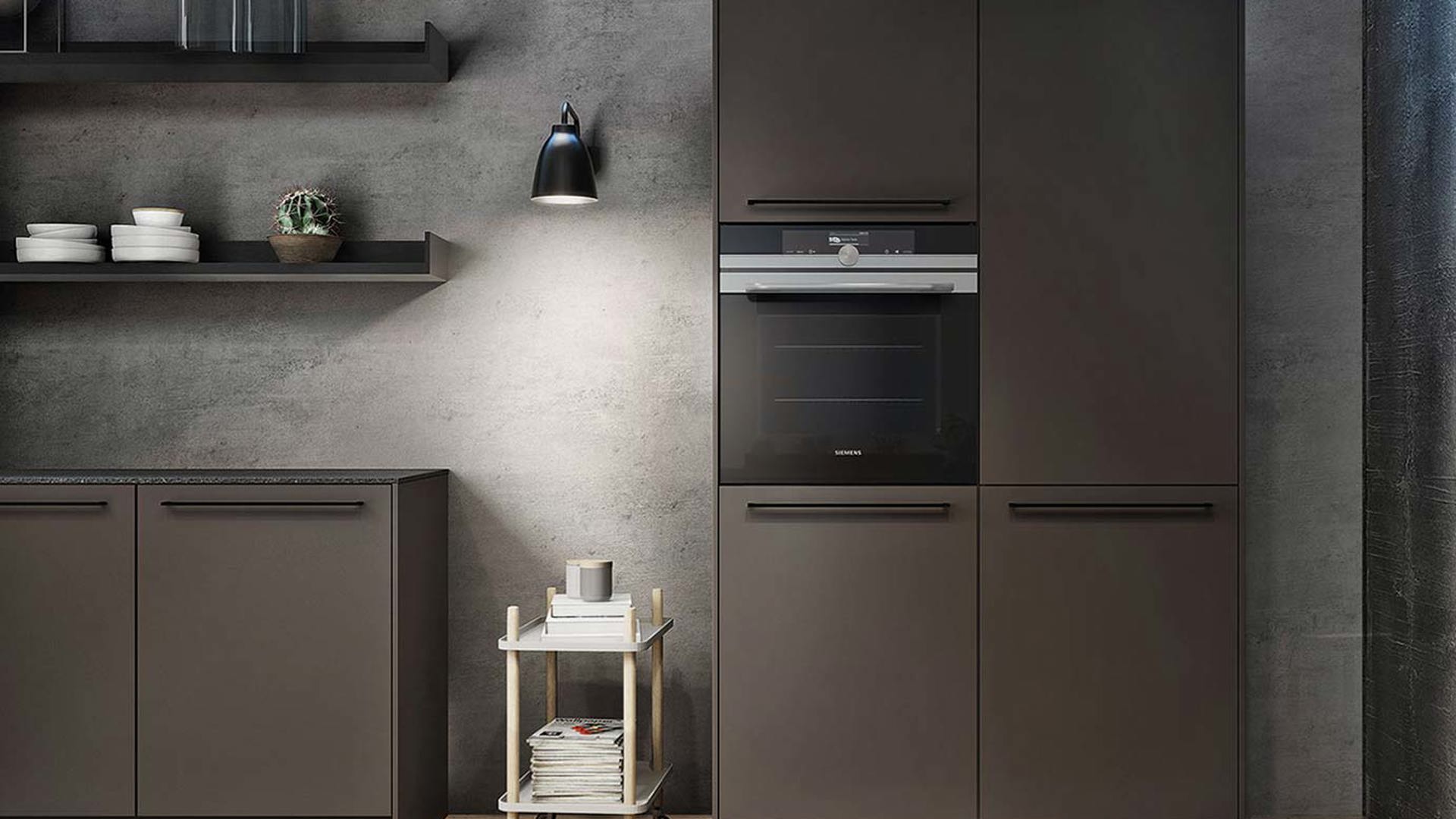Zwarte SieMatic keukenkast in Urban stijl