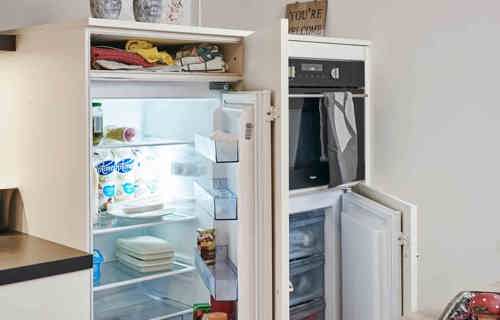 Moderne keuken Lepelstraat met koeler en vriezer