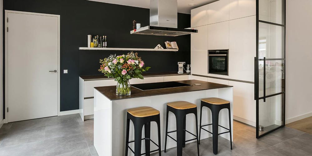 Keuken met kookeiland Bloemendaal 1