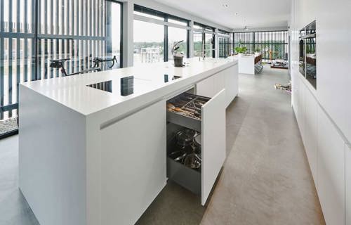Luxe keuken met eiland Zeeland