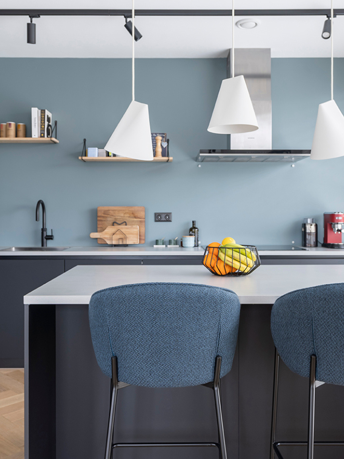 Zwarte keuken, chique en mooi mat Familie uit Amsterdam