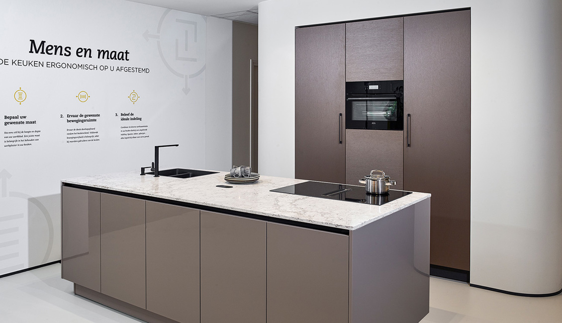Keuken met ergonomisch eiland