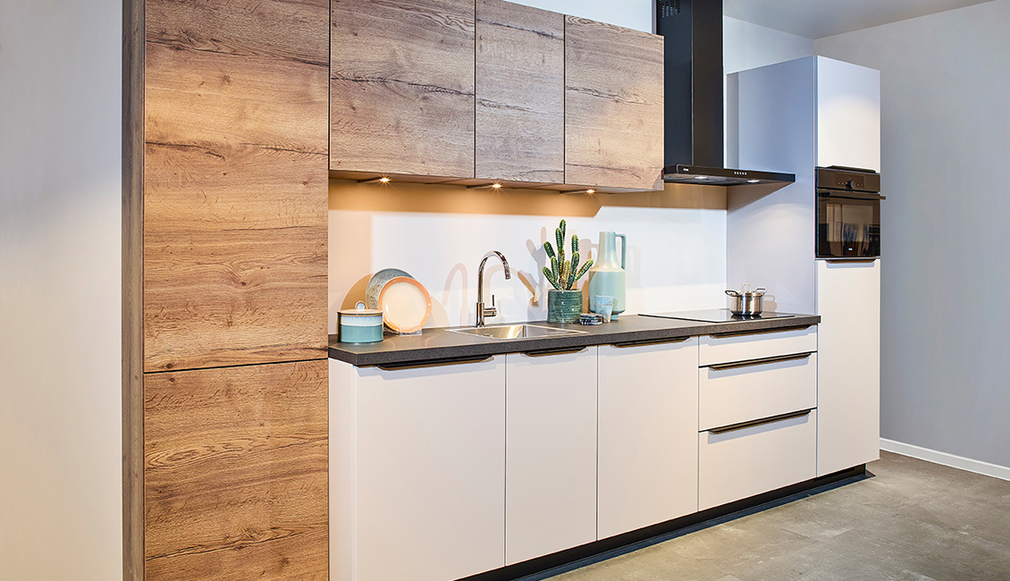 Keuken met twee kleuren