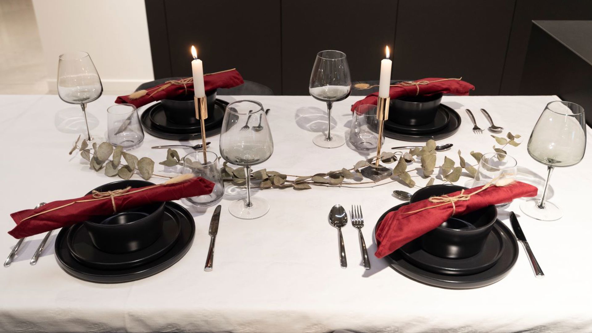 Gedekte kersttafel